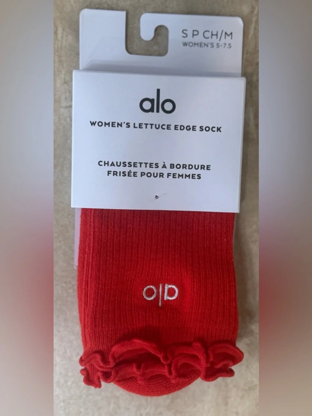 Alo Yoga Women's Lettuce Edge Sock